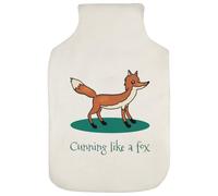 Azeeda 'Like A Fox' Hot Water Bottle Cover (HW00053293) | Soft Fabric Case for Bedtime, Winter Warmth, Home and Gifts
