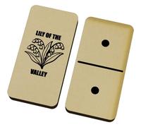 Azeeda 'Lily of the Valley Flower' Domino Set & Box (DM00051878)