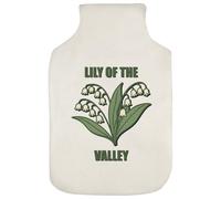 Azeeda 'Lily of The Valley Flower' Hot Water Bottle Cover (HW00044371)