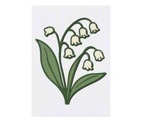 Azeeda 'Lily of the Valley Flower' Temporary Tattoo - Water Resistant, Skin-Safe, Non-Toxic Transfer (TO00089357)