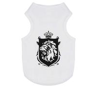 Azeeda 'Lion and Crown Coat of Arms' Pet Dog/Cat T-Shirt, L (PT00152735)