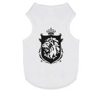Azeeda 'Lion and Crown Coat of Arms' Pet Dog/Cat T-Shirt, S (PT00152733)