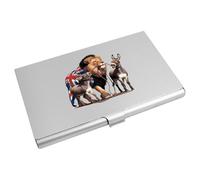 Azeeda 'Lion Led By Donkeys' Metal Business Card Holder (CH00056088)