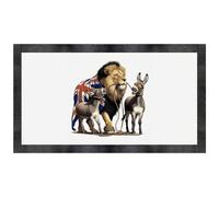 Azeeda 'Lion Led By Donkeys' Pet Feeding Mat (PM00038726)