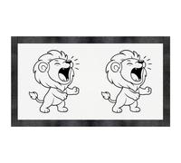 Azeeda 'Lion Roar' Pet Feeding Mat (PM00033602)
