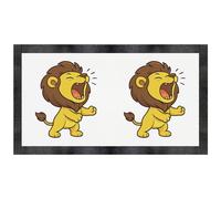 Azeeda 'Lion Roar' Pet Feeding Mat (PM00033603)