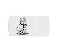 Azeeda 'Lion with Soccer Ball' Pill Box with Tablet Splitter (PI00044820)