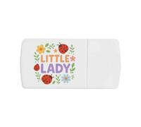 Azeeda 'Little Lady Bugs and Flowers' Pill Box with Tablet Splitter (PI00035935)