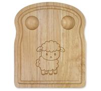 Azeeda 'Little Lamb Outline' Wooden Breakfast Board (WB00099064)