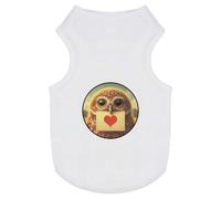 Azeeda 'Little Owl Love Note' Pet Dog/Cat T-Shirt, L (PT00151011)