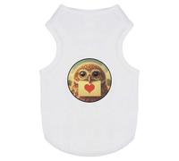 Azeeda 'Little Owl Love Note' Pet Dog/Cat T-Shirt, S (PT00151009)