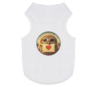 Azeeda 'Little Owl Love Note' Pet Dog/Cat T-Shirt, XS (PT00151008)