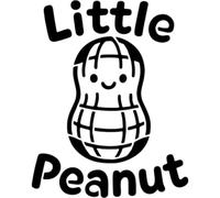 Azeeda 'Little Peanut' Reusable Stencil - Durable Decorative Template for Painting and Spraying on Walls, Tiles, Wood, Fabric & Craft Projects - M (A5) (WS00062044)