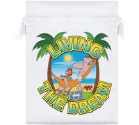 Azeeda 'Living The Dream' Satin Gift Bag - 20cm (SB00157694)