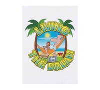 Azeeda 'Living The Dream' Temporary Tattoo - A6 (TO00104691)