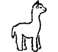 Azeeda 'Llama' Reusable Stencil - Durable Decorative Template for Painting and Spraying on Walls, Tiles, Wood, Fabric & Craft Projects - XL (A3) (WS00072745)