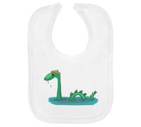 Azeeda 'Loch Ness Monster' Soft Cotton Baby Bib (BI00064245)