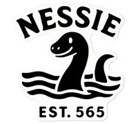Azeeda 'Loch Ness Monster' Sticker - Clear, 10cm (DC00149037)