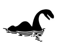 Azeeda 'Loch Ness Monster' Wall Stencil - S (A6) (WS00065481)