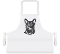 Azeeda ' Long Haired Chihuahua Portrait' Unisex Cooking Apron (AP00077078)