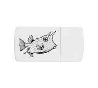 Azeeda 'Longhorn Cowfish' Pill Box with Tablet Splitter (PI00044048)