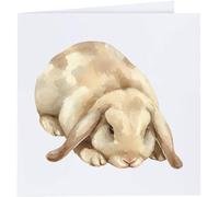 Azeeda 'Lop Eared Rabbit' Blank Greeting Card (GC00089877)