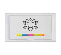 Azeeda 'Lotus Flower Line Art' Sticky Note Ruler Pad (ST00044671)