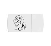 Azeeda 'Love Beagle' Pill Box with Tablet Splitter (PI00038640)