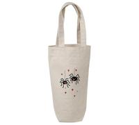 Azeeda 'Love Comes In Many Forms' Wine Bottle Bag - Natural (BL00051184)