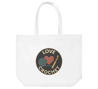 Azeeda 'Love Crochet' Tote Shopping Bag For Life (BG00083538)