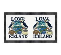 Azeeda 'Love Iceland' Pet Feeding Mat (PM00032504)