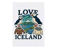 Azeeda 'Love Iceland' Temporary Tattoo - Water Resistant, Skin-Safe, Non-Toxic Transfer (TO00090915)