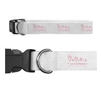Azeeda 'Love Is All Around Us' Dog Collar - White, L (PR00083804)