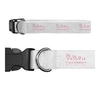 Azeeda 'Love Is All Around Us' Dog Collar - White, S (PR00083803)