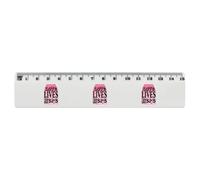 Azeeda 'Love Lives Here' 15cm (6 Inch) White Plastic Ruler (RL00108235)