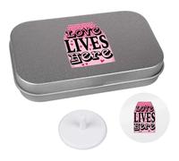 Azeeda 'Love Lives Here' Golf Markers Gift Set (GO00091399)