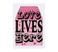 Azeeda 'Love Lives Here' Temporary Tattoo - A6 (TO00098319)
