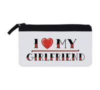 Azeeda 'Love My Girlfriend' Pencil Case (PC00069467) | Stationery Pouch for Pens, School, Office, Art Supplies and Travel