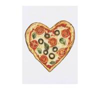Azeeda 'Love Pizza' Temporary Tattoo - Water Resistant, Skin-Safe, Non-Toxic Transfer (TO00102571)