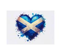 Azeeda 'Love Scotland' Temporary Tattoo - Water Resistant, Skin-Safe, Non-Toxic Transfer (TO00073867)
