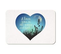 Azeeda 'Love You To The Moon And Back' Rectangular Fridge Magnet - Decorative Refrigerator & Whiteboard Magnet for Home, Kitchen or Office - 70mm x 49mm (FM00057627)