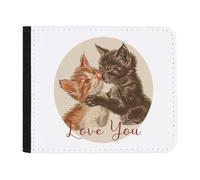 Azeeda 'Love You Two Kittens' Wallet (WL00027354)