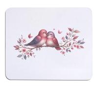 Azeeda 'Lovebirds Sitting On A Branch ' Mouse Mat/Desk Pad (MO00041301)