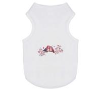 Azeeda 'Lovebirds Sitting On A Branch ' Pet Dog/Cat T-Shirt, L (PT00167755)