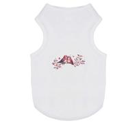 Azeeda 'Lovebirds Sitting On A Branch ' Pet Dog/Cat T-Shirt, M (PT00167754)
