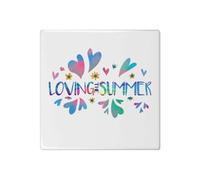 Azeeda 'Loving The Summer' 108mm Square Ceramic Tile (TD00044142)
