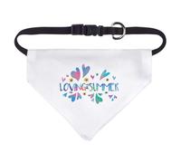 Azeeda 'Loving The Summer' Pet Bandana - White, S (PD00086603)