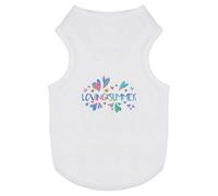 Azeeda 'Loving The Summer' Pet T-Shirt - White, S (PT00196785)