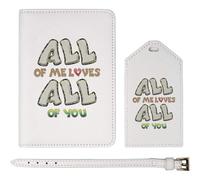 Azeeda 'Loving You Completely' Passport Cover & Luggage Tag Travel Set (PA00033508)