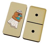 Azeeda 'Lulu The Librarian Ghost' Domino Set & Box (DM00051771)
